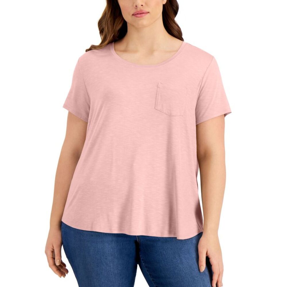Style & Co Plus Size One Pocket T-Shirt